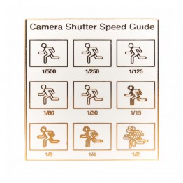 OE 셔터 스피드 에나멜 카메라 뱃지 P180